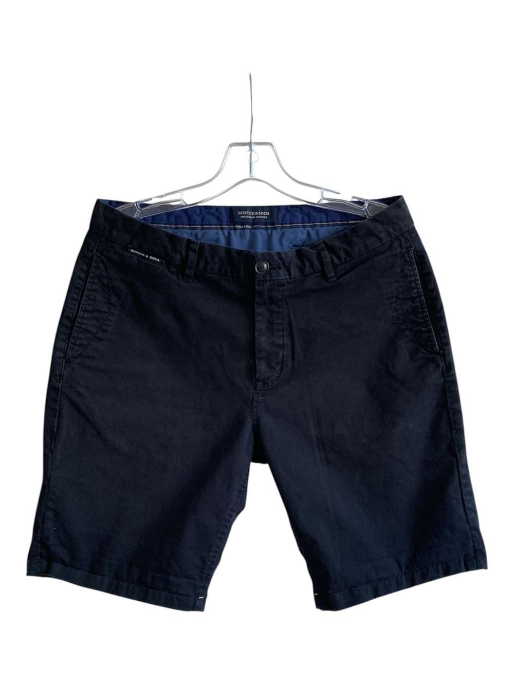 Scotch & Soda 31 Tennis-Core Old Money Riviera Quiet Luxe Yacht NFL Black Shorts